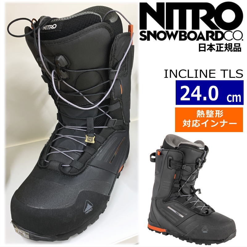 23-24 NITRO INCLINE TLS カラー:Black  24cm ナイトロ インクライン レディース スノーボードブーツ 日本正規品｜off-1