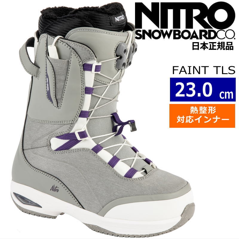 23-24 NITRO FAINT TLS カラー:Black-Sand 23cm ナイトロ フェイント レディース スノーボードブーツ 日本正規品