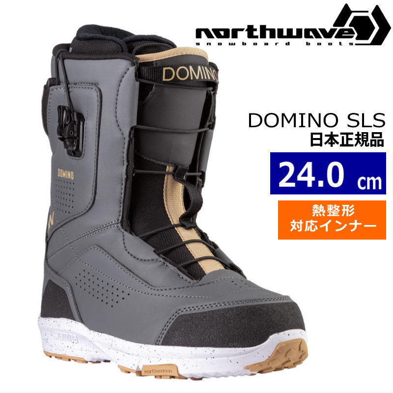 【即納】23-24 NORTHWAVE DOMINO SLS カラー:DARK GEY 24cm ノースウェーブ ドミノ レディース スノーボードブーツ 日本正規品