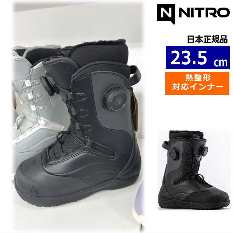 NITRO CROWN スノーボードブーツ 値下げ中 早期予約商品】 26-27 NITRO CROWN BOA カラー:Black 23.5cm ナイトロ