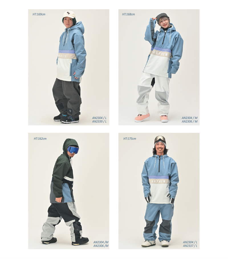 ○ 23-24 ANTHEM WINGZIP ANORAK JACKET OFF WHITE AN2304 アンセム