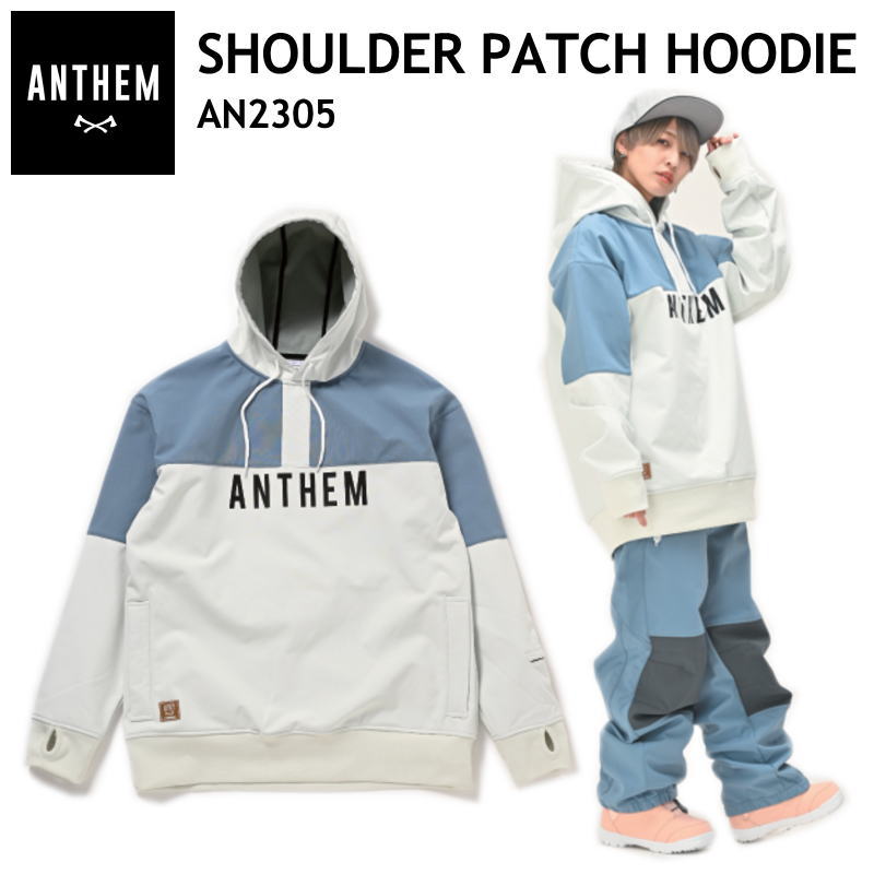 ○ 23-24 ANTHEM SHOULDER PATCH HOODIE OFF WHITE AN2305 アンセム