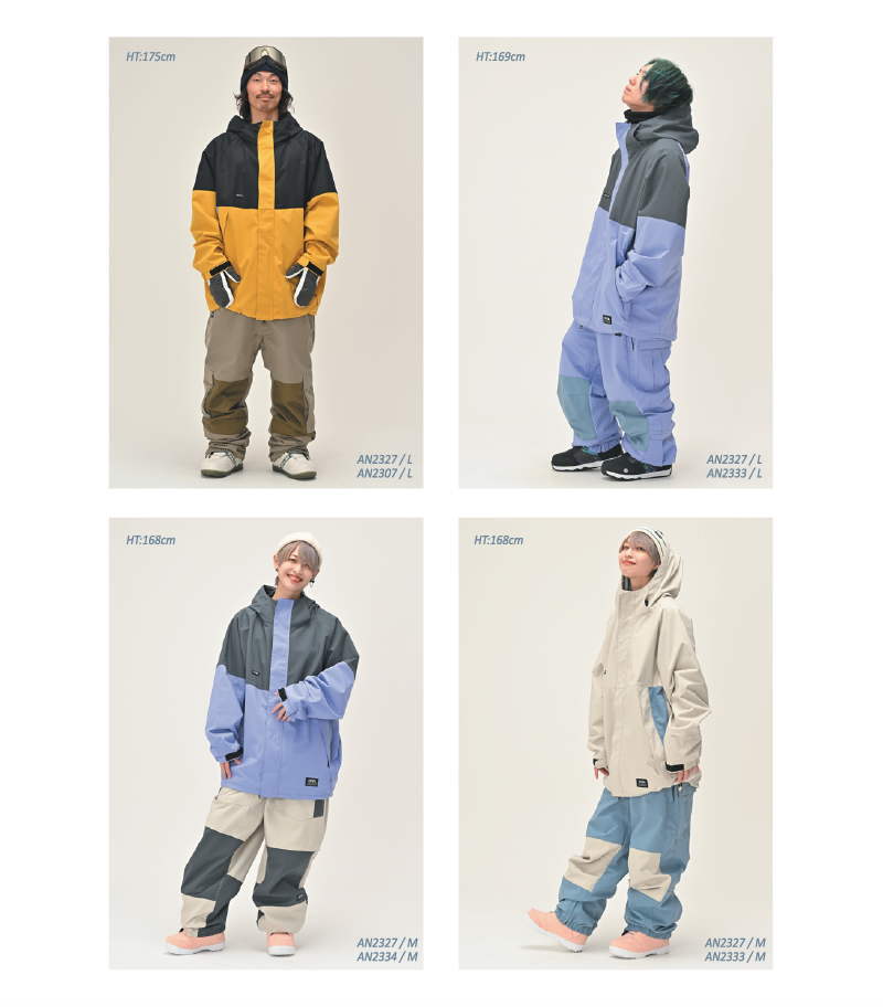 ○ 23-24 ANTHEM FATBOY JACKET LAMP BLACK MUSTARD AN2327 ○ 23-24 ANTHEM FATBOY JACKET LAMP BLACK MUSTARD AN2327