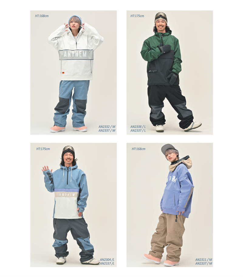 ○ 23-24 ANTHEM 3D GROWL PANTS STEEL GRAY AN2337 アンセム