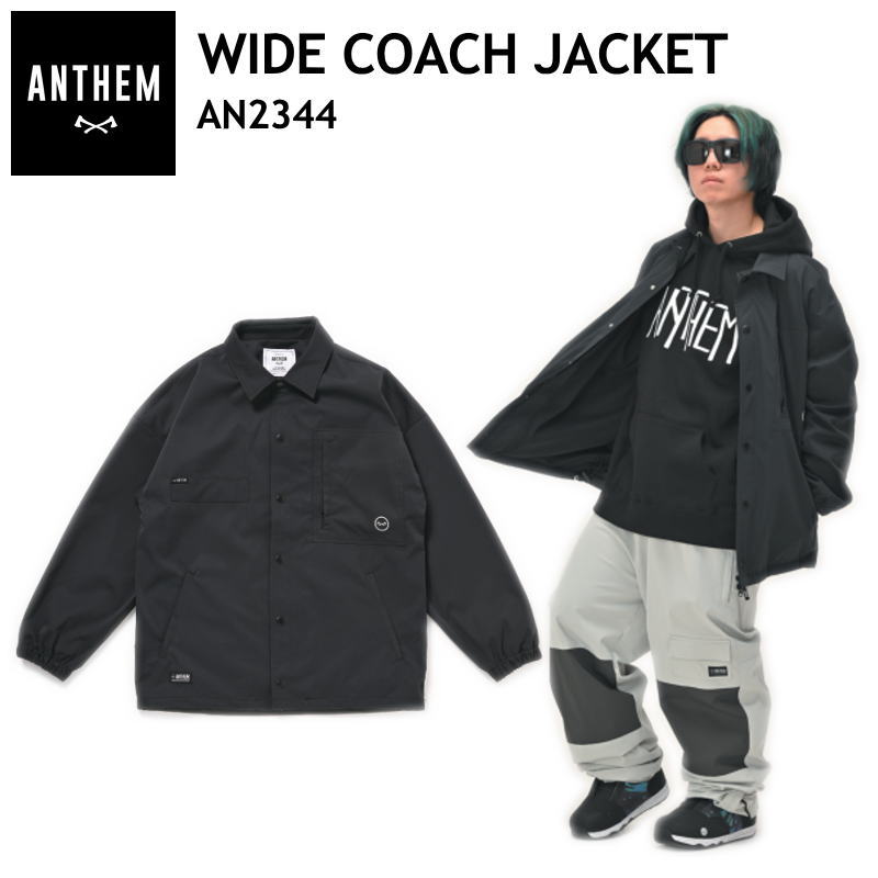 ○ 23-24 ANTHEM WIDE COACH JACKET LAMP BLACK AN2344 アンセム