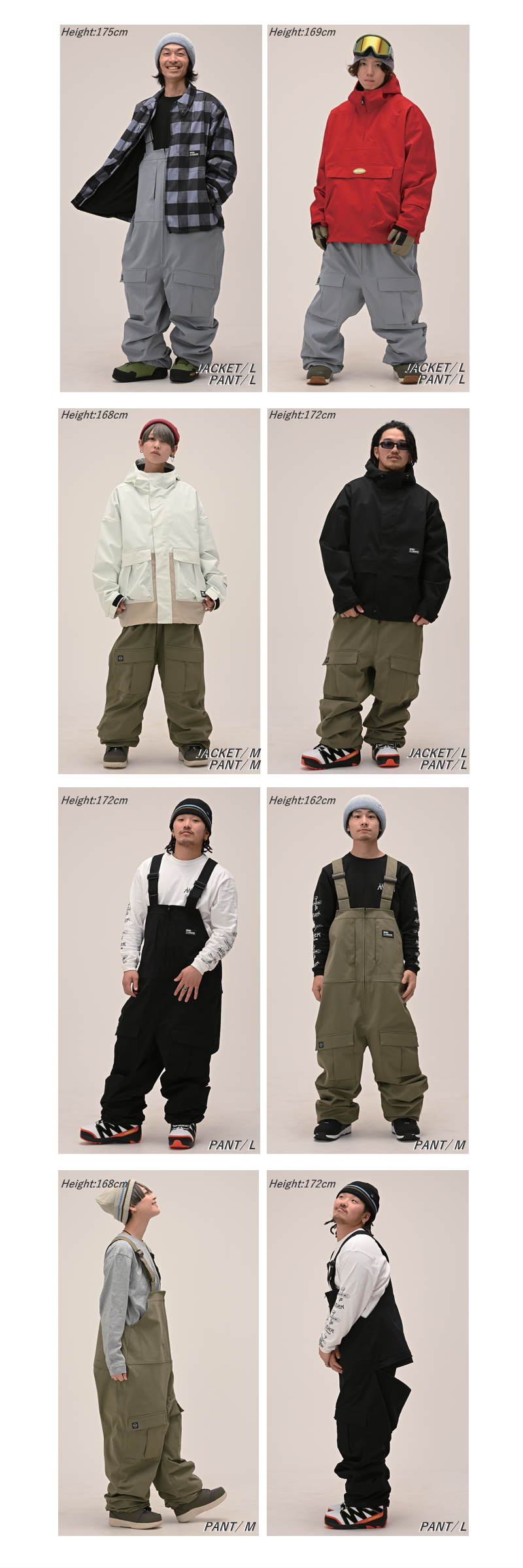 ☆ 25-26 ANTHEM CHEST SLIT BIB PANTS カラー:DEEP ARMY AN2564