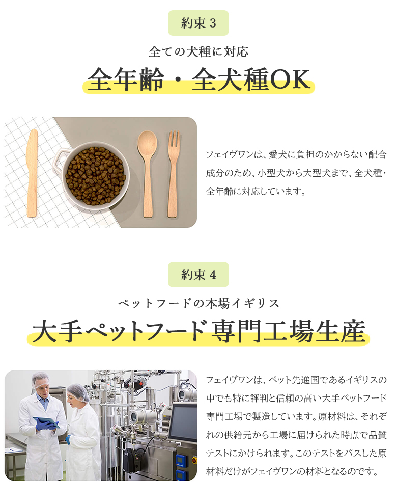 フェイヴワン 全犬種用ドッグフード（チキン） ミシュワン