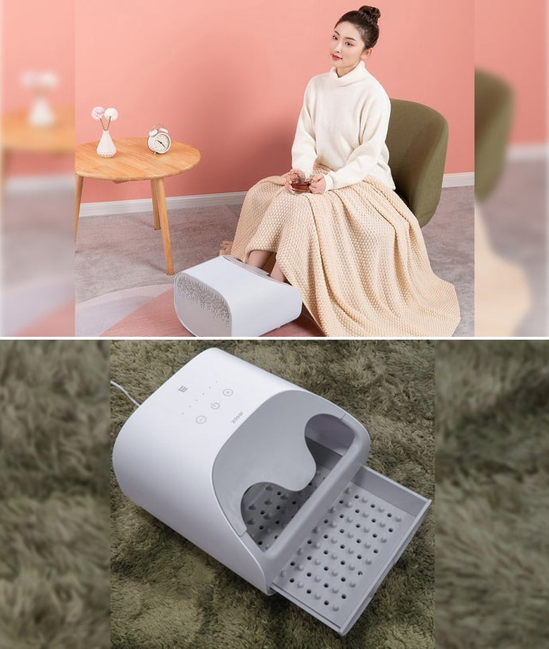 Zdeer スチームフットスパ 温活 フットバス 足湯 寒さ対策 足温器 足湯