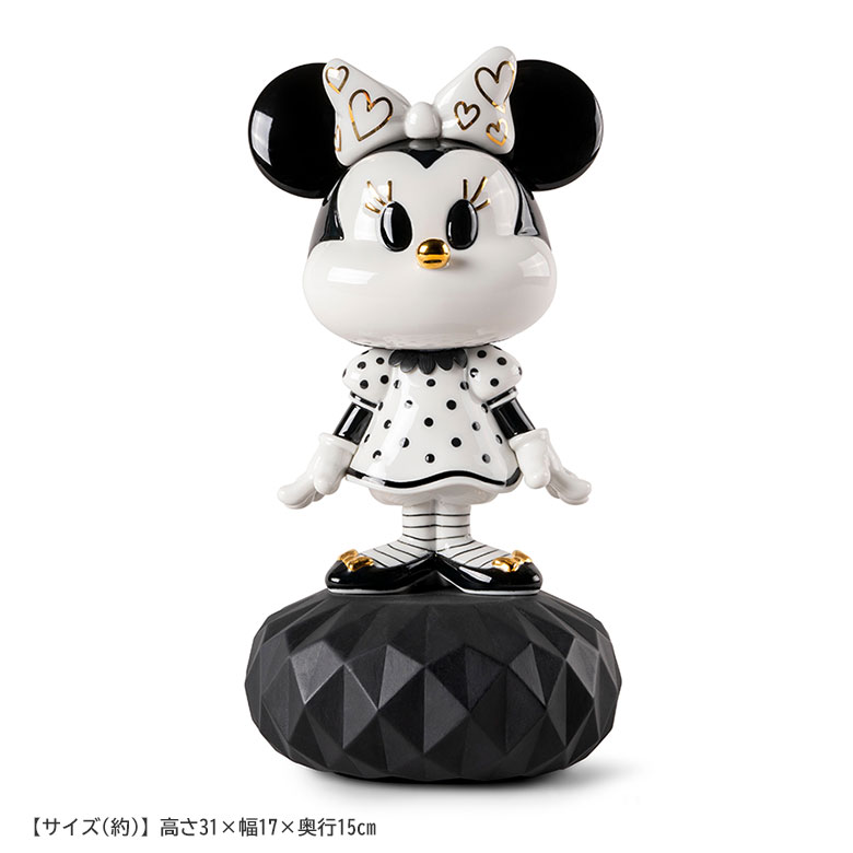 LLADRO ミニーマウス (Black & White) リヤドロ フィギュア ミッキー