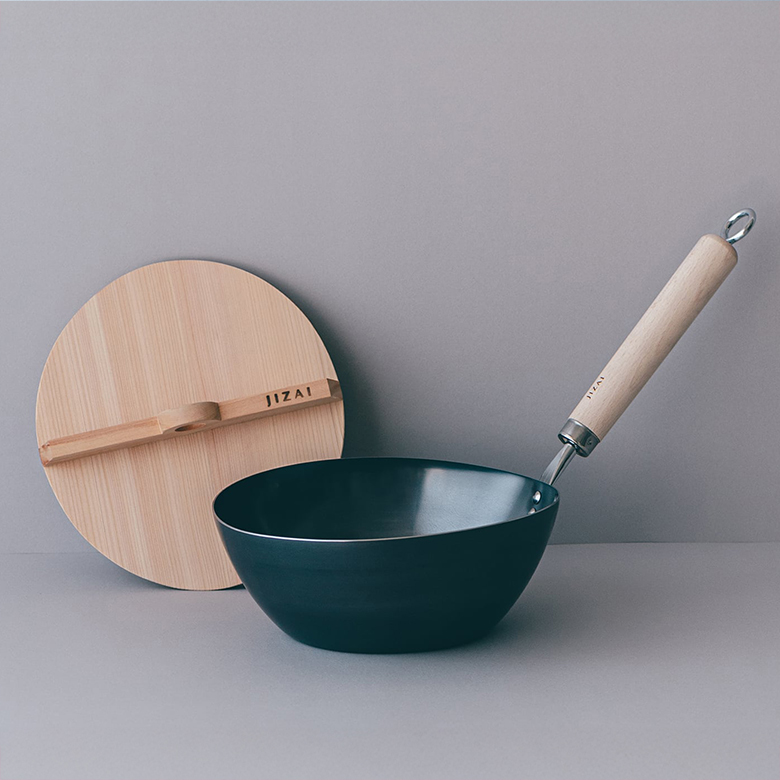 松田美智子の自在道具 自在鍋＋自在鍋木蓋 鉄鍋 鍋料理 IH使用可