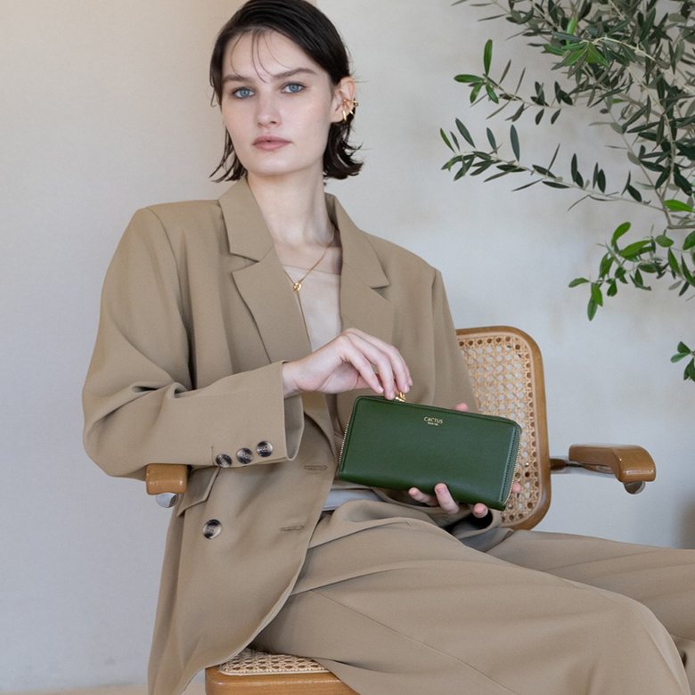 CACTUS TOKYOサボテンレザー Long Wallet ロングウォレット 長財布