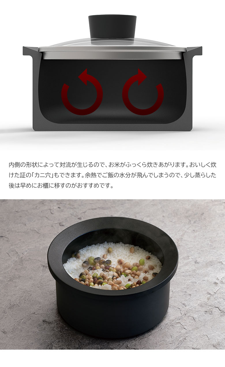 Sumi Fuka Nabe スミフカナベ 炭深鍋 炊飯鍋 深鍋 炭鍋 ご飯釜 炊飯釜
