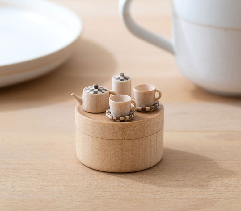 豆洋茶器 手神 極小ティーセット 茶器 コップ ティーポット 小さい