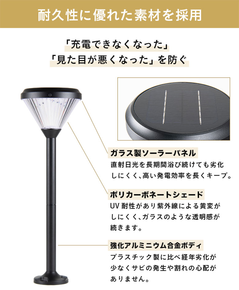 太陽光発電 照明 LUNAXIA EX Geminii（ジェミニー） ソーラーライト