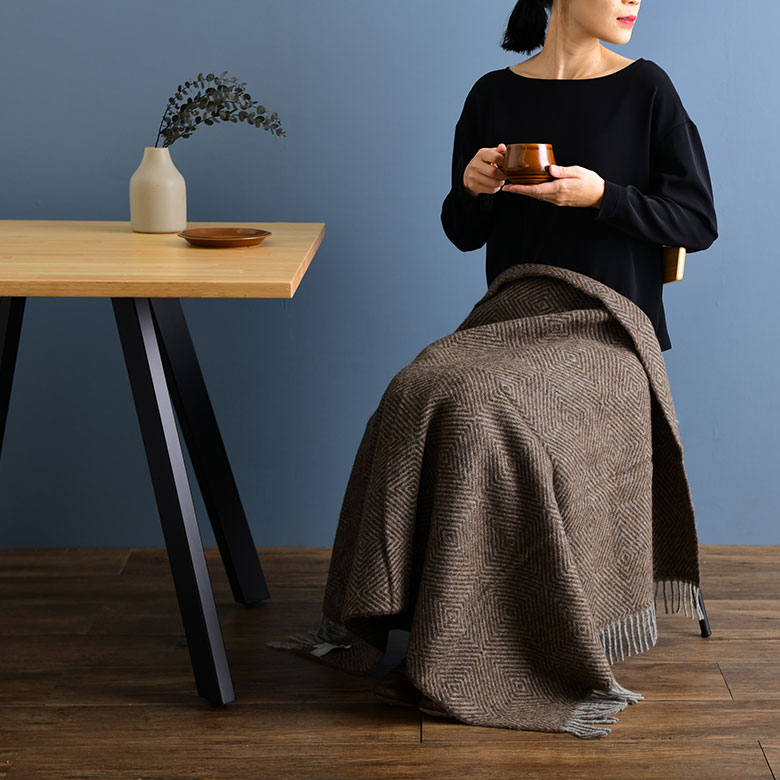 Silkeborg Uldspinderi シルケボー ハーフケット 85×130cm ウルド