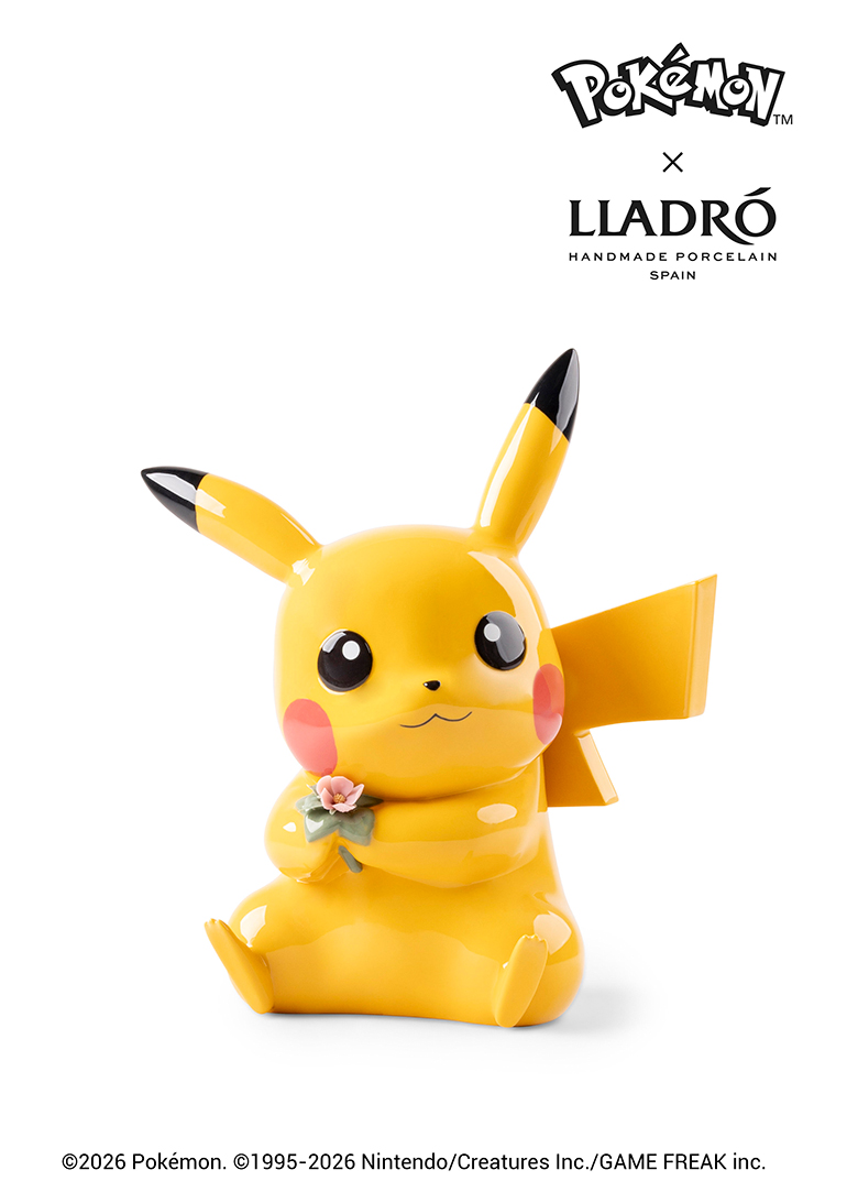 LLADRO Pokémon リヤドロ ピカチュウ フィギュア ポケモン工芸品 リヤドロ ピカチュウ ポケモン 置物 人形 ポケットモンスター POKEMON
