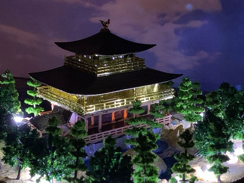 金閣寺 ジオラマ模型 当店限定オリジナル 完成品 鹿苑寺金閣 模型