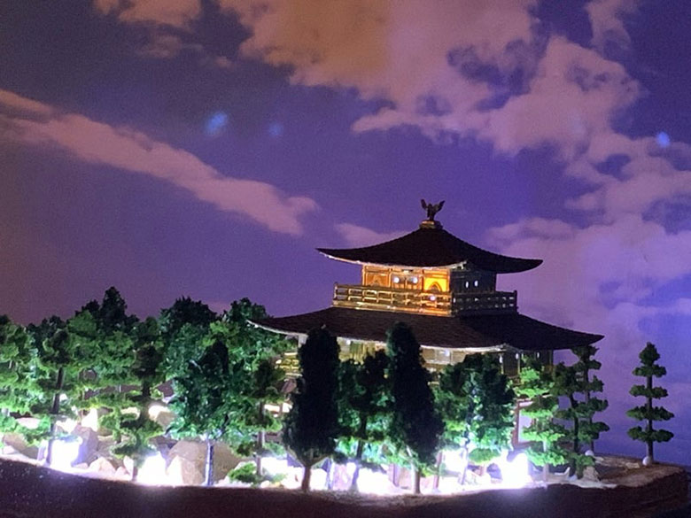 金閣寺 ジオラマ模型 当店限定オリジナル 完成品 鹿苑寺金閣 模型