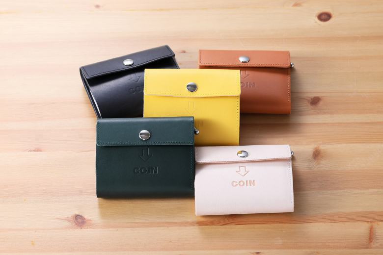 JOLI ALL LEATHER ITEMS お札とカードが入るコインキャッチャー 財布