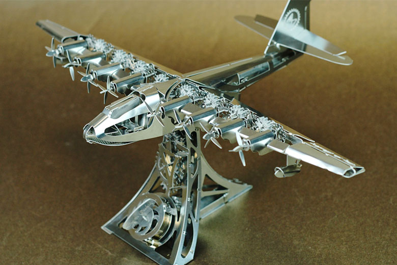 Time for Machine 超精巧なステンレス製の組み立てキット Heavenly Hercules ヘブンリーヘラクレス 飛行機 プラモデル  模型 フィギュア メタルパーツ 送料無料
