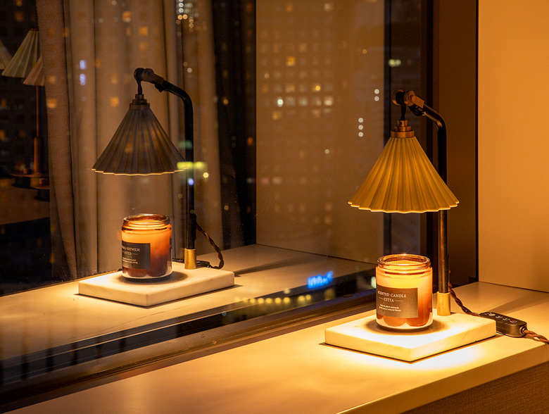 グレープ エッジングシェード キャンドル テーブルランプ グレープ