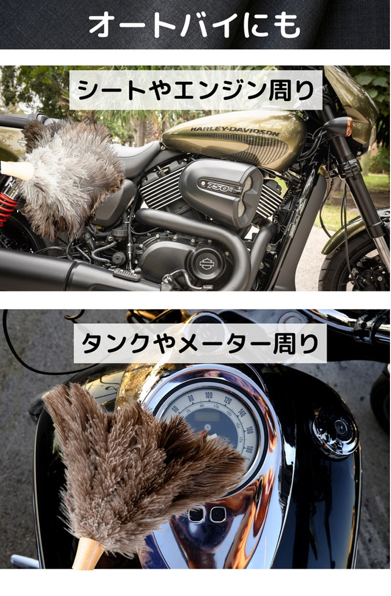 CAR SWEEPER オーストリッチ ショートフェザーダスター 社内用 洗車 毛