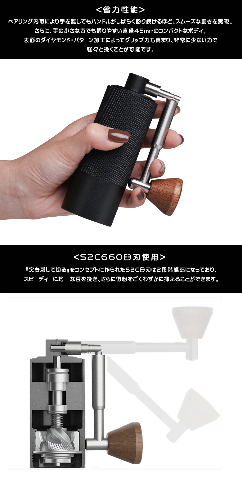 タイムモア ナノ TIMEMORE NANO コーヒーミル ハンドメイドスタンド offer1999_mm00624