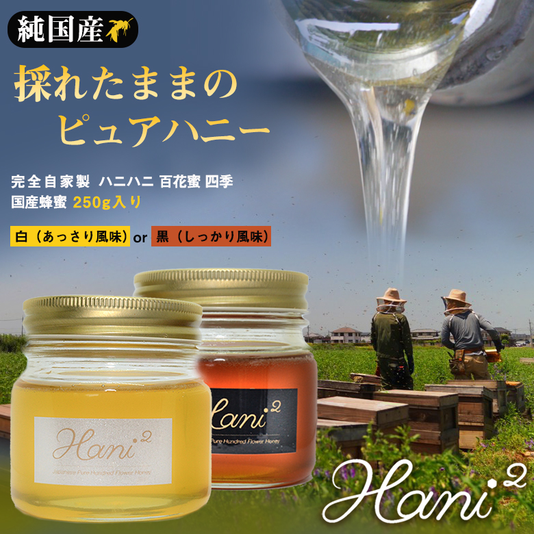 Hani2 百花蜜 四季 250g 蜂蜜 はちみつ ハチミツ ハニー 純国産