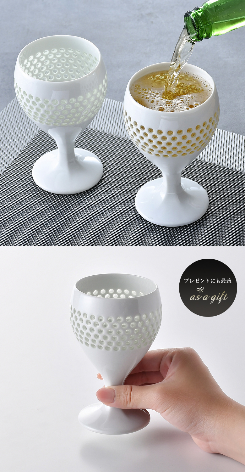 水晶彫 丹心窯 水晶プレミアム ショートワイングラス ワイングラス