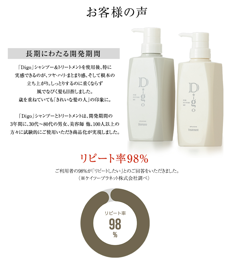 Digo シャンプー トリートメント セット 500ml ディーゴ シャンプー・トリートメントの新ブランド「Digo(ディーゴ)」誕生