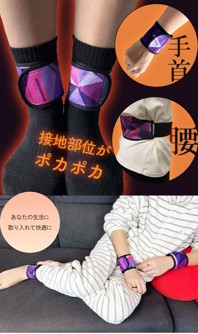 健康増進機器認定製品ラクニナリーナ 足首サポーター 手首サポーター