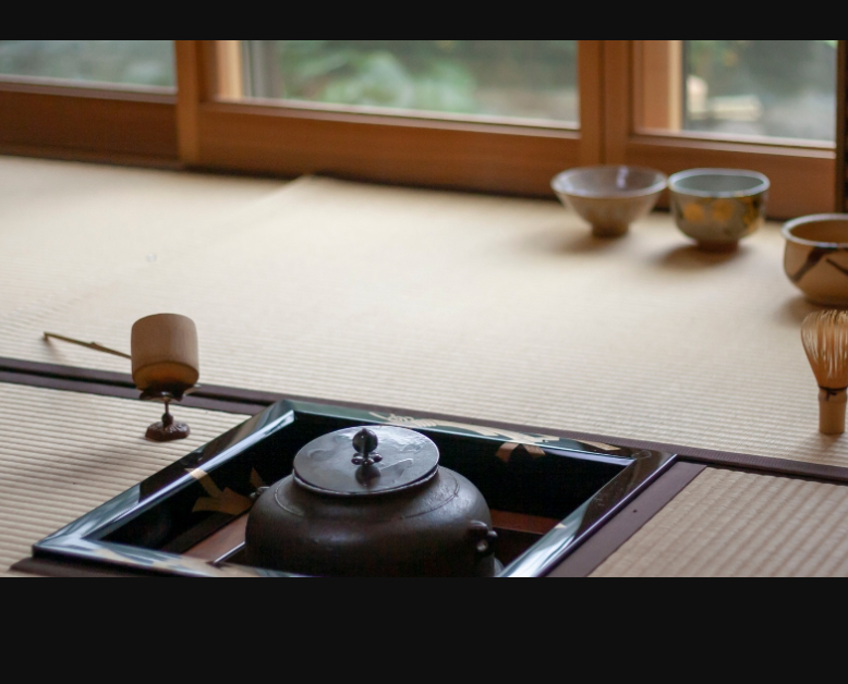 Tatami de 茶会 茶道セット お茶キット 道具 畳 茶筅 美濃焼抹茶碗