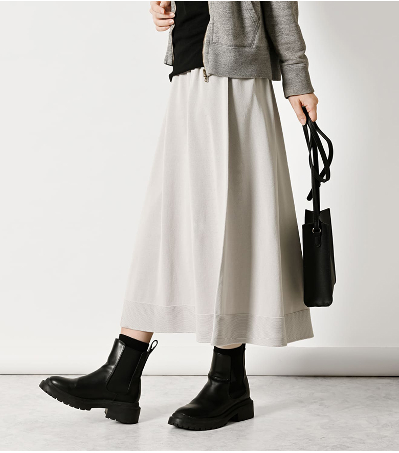 のびるニットロングスカート SAIFUKU サイフク 226 おなかをつつむ