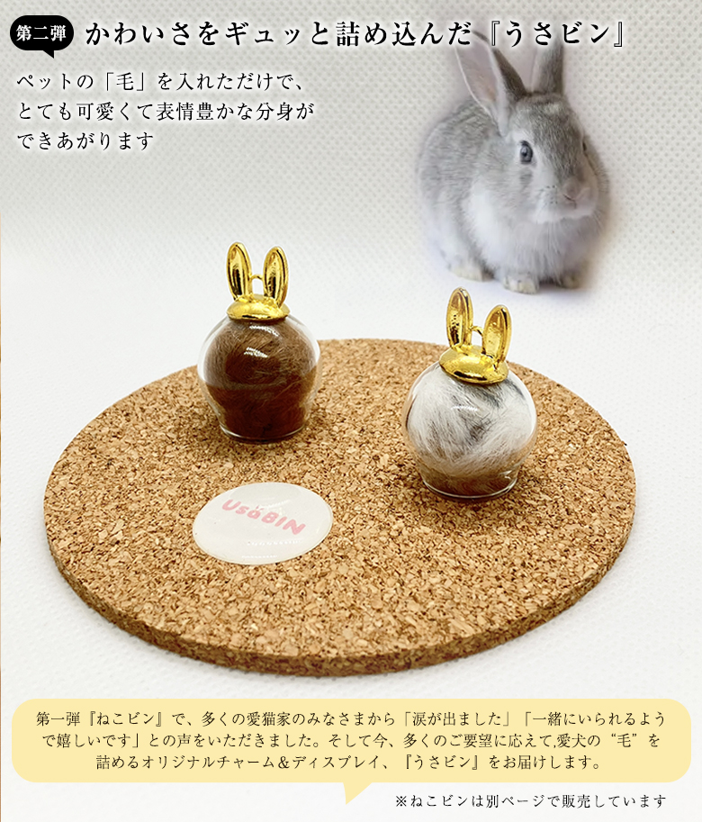 うさビン うさぎビン チャーム ディスプレイ うさぎびん ウサギ瓶