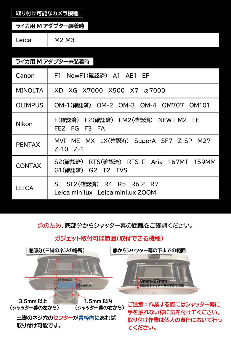 デジスワップ DIGI SWAP アダプターセット ライカM用マウント