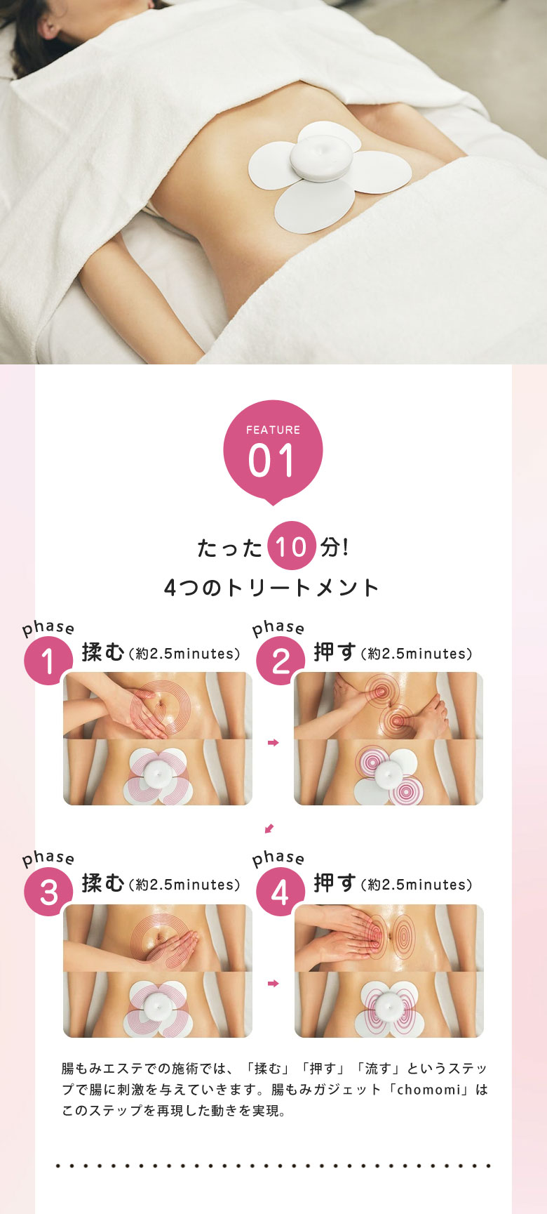 chomomi チョモミ 腸もみ 家庭用 腸もみトリートメント ながら chomomi チョモミ 腸もみ 家庭用 腸もみトリートメント ながら