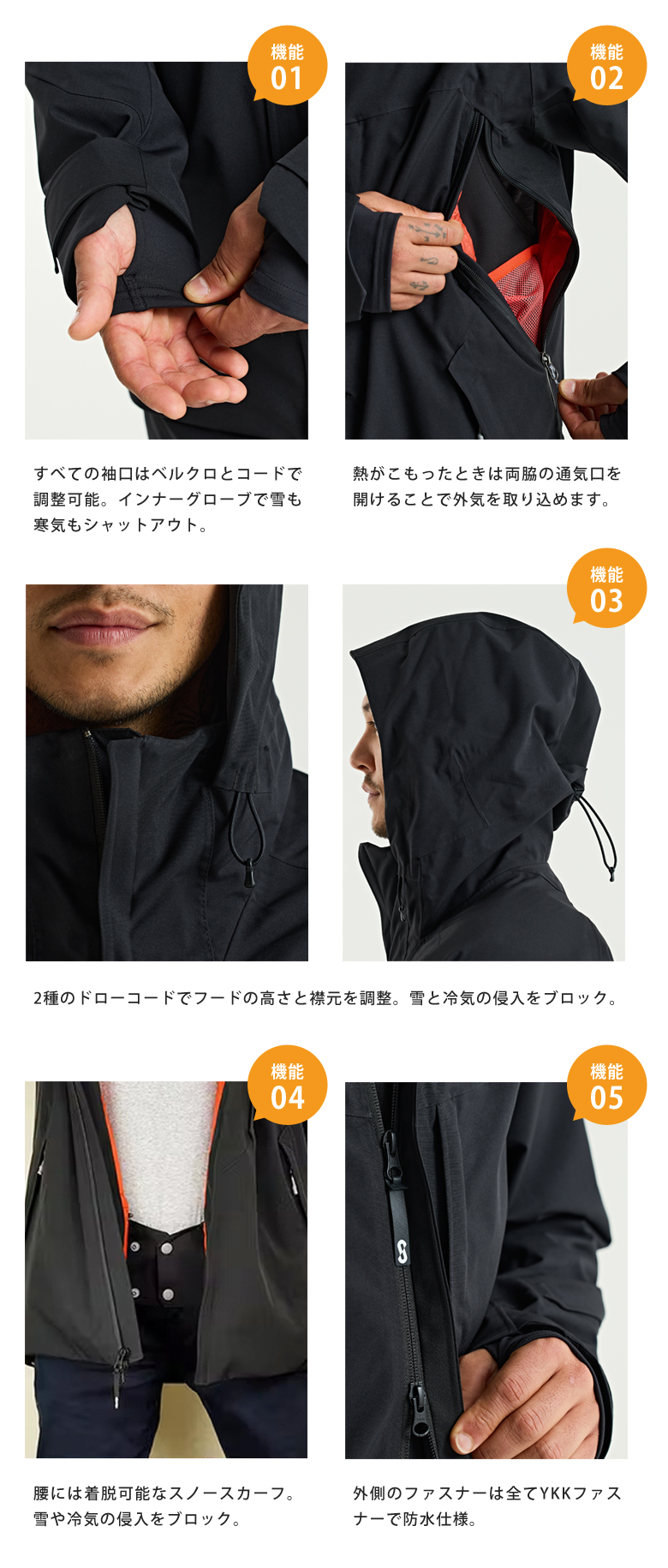 Immix Jacket イミックスジャケット メンズ エアロゲル 防寒 ジャケット OROS JAPAN オロス 男性用 宇宙服素材 断熱アウター  革命ジャケット 革新ジャケット