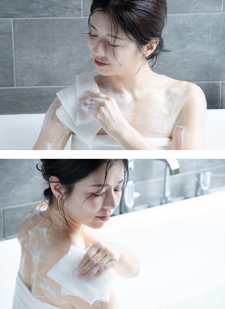 2個以上購入で送料無料 つやの子 こんにゃく生タオル 1枚入り ボディ