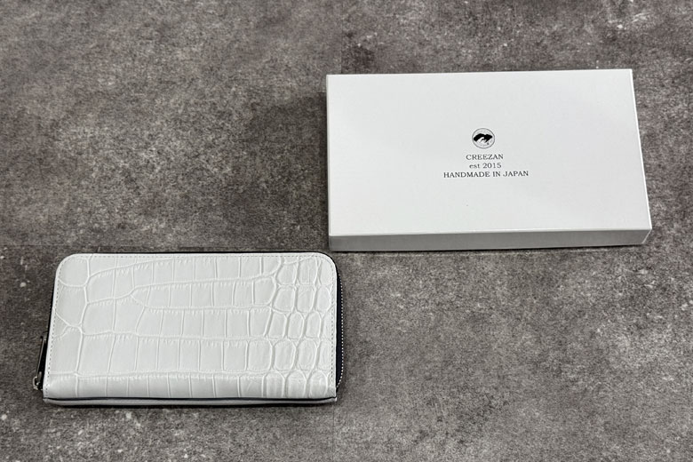 CREEZAN BLUE MOON ZIPPER LONG WALLET ワニ革 クロコダイル 財布 長
