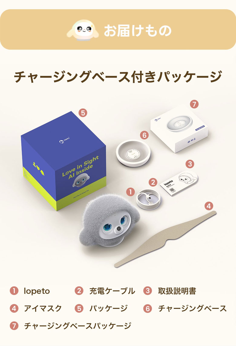 AIペット Lopeto ぬいぐるみ お年玉クーポン☆AIペット lopeto チャージングベースパッケージ AI