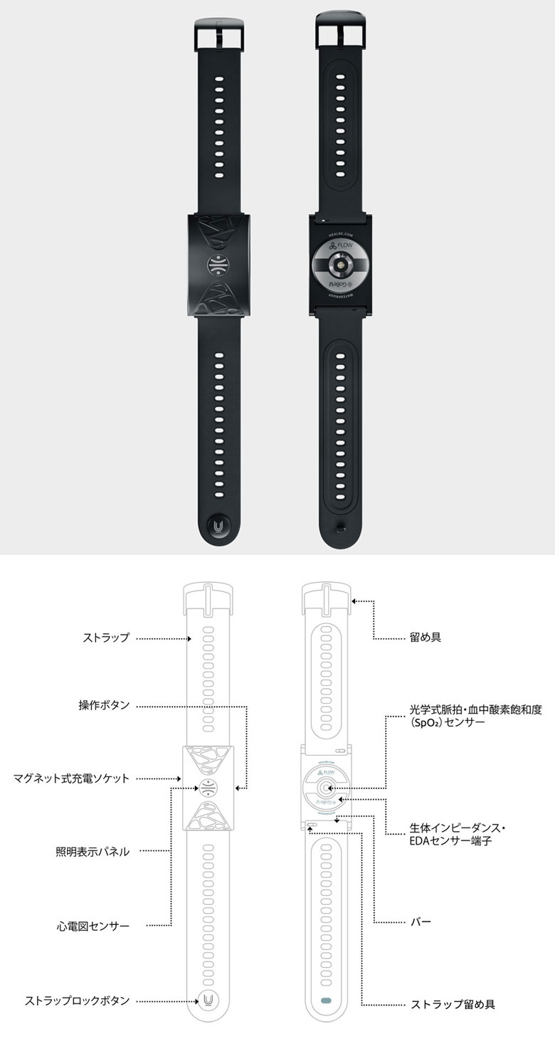 HEALBE GoBe U スマートバンド 自動カロリー計算 カロリー 計算機