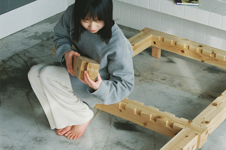 すのこベッド フレーム シングル 天然木 国産杉 KNOTTER RAFT single