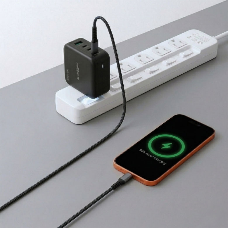 MIRENEX ミレネクス AC式充電器 USB1口 Type-C3口 高速充電 140W