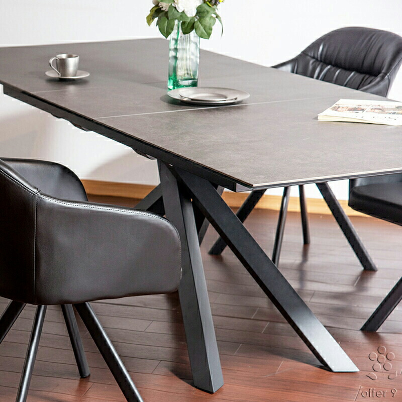 伸長式セラミックテーブル 160cm 200cm ダイニングテーブル 伸張式