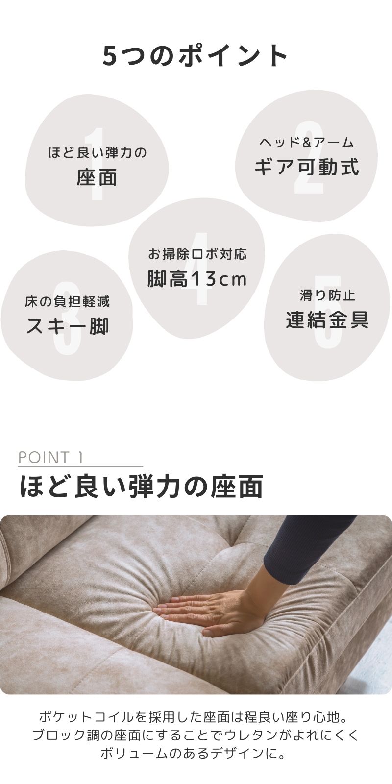 ソファー ソファ 3人掛け 3P ハイバック ローバック ヘッドレスト