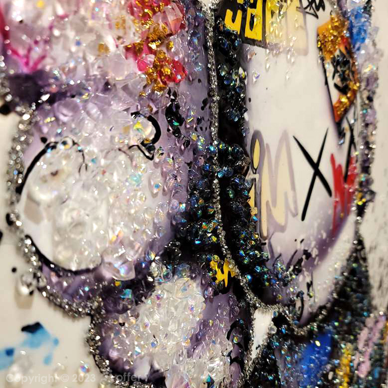 アートパネル ブランドオマージュ 水晶絵 クリスタル アートフレーム