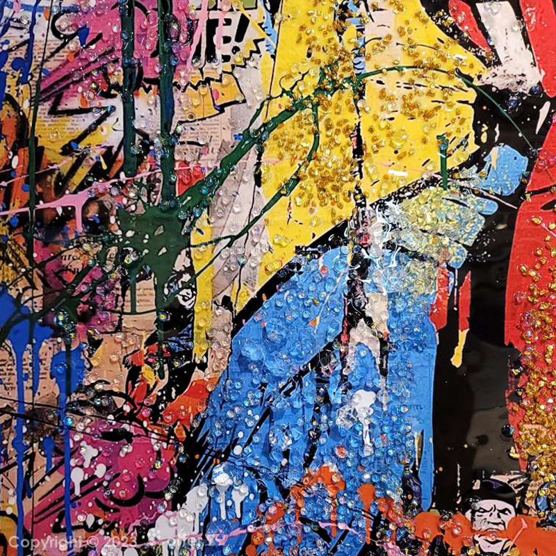 水晶絵　アートパネル　車　ポスター　イエロー　黄　絵画　絵　アート　外車　額縁 アートパネル 水晶絵 アートフレーム 壁掛け パネル アメコミ スーパー