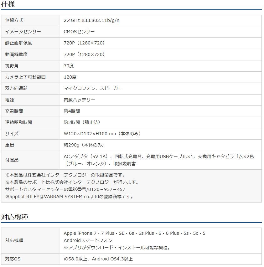 アボットライリー 見守りロボット RB-RILEY サンワサプライ : ssrb