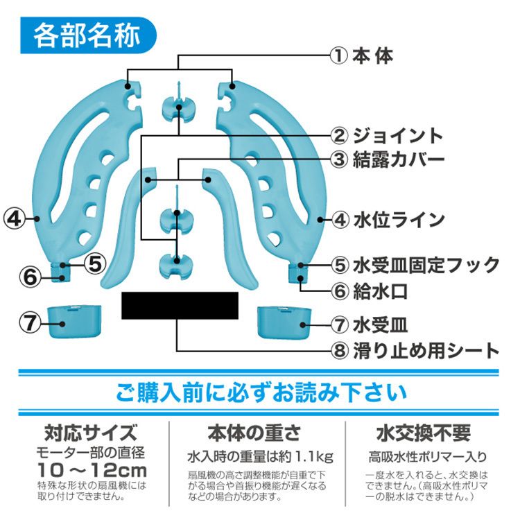 エコ省エネひえひえくん冷風扇風機冷却効率アップエアコン保冷剤ひえひえくんIII水色ReeD 