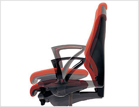 パソコンチェア　ジロフレックス64　革張り　64−9278RCL　黒 送料無料】 64-9278RCS | giroflex 64/ジロフレックス64シリーズ